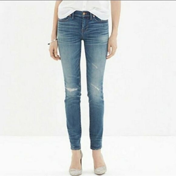 Madewell Rip and Repair Edition Skinny Skinny Jeans Size 27 - Picture 1 of 16